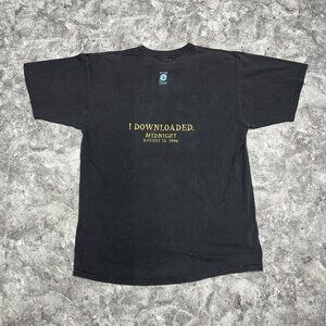 Vintage 90s Microsoft T-Shirt Internet Explorer Midnight Madness Black Mens XL